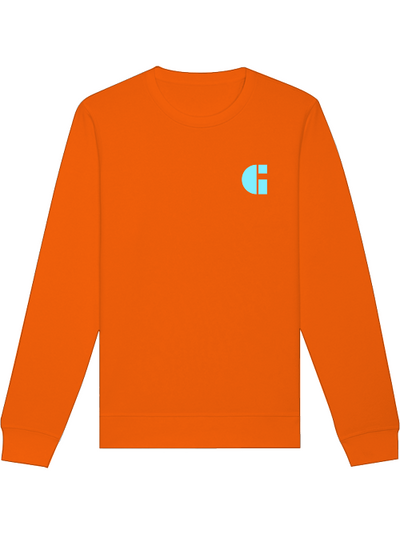 Produktfoto Sweatshirt orange, Gamernatz Logo türkis