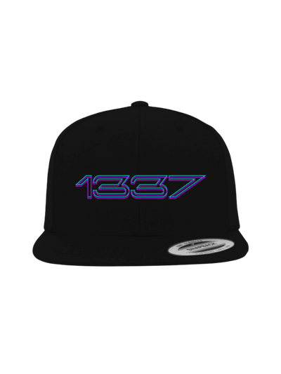 Produktfoto Snapback Cap schwarz, 1337 mit Farbverlauf