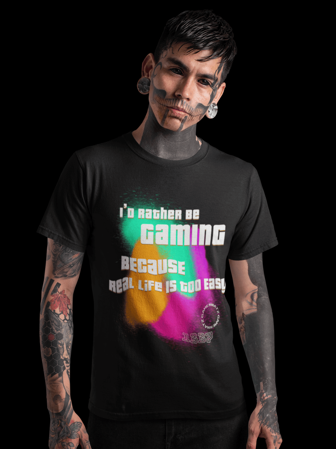 T-Shirt - I'D RATHER BE GAMING